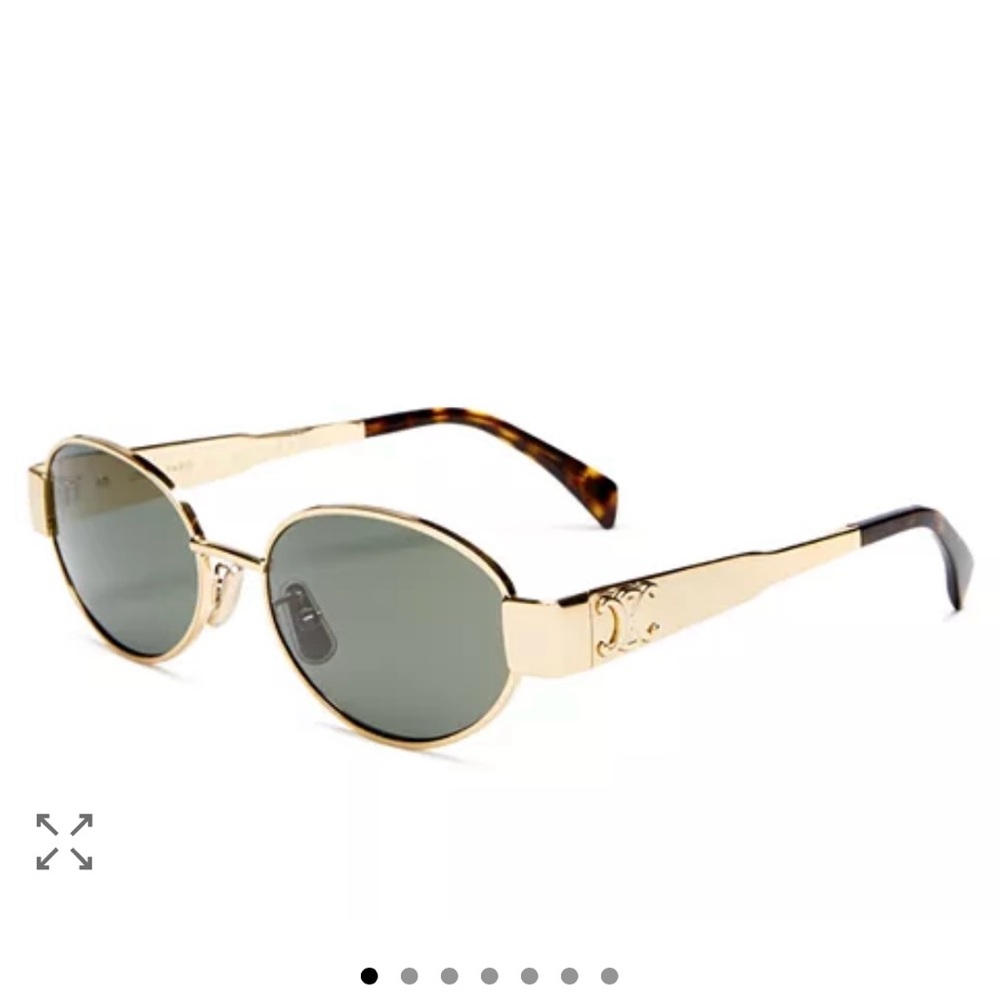 Gold Sunglasses with Tortoise Accents